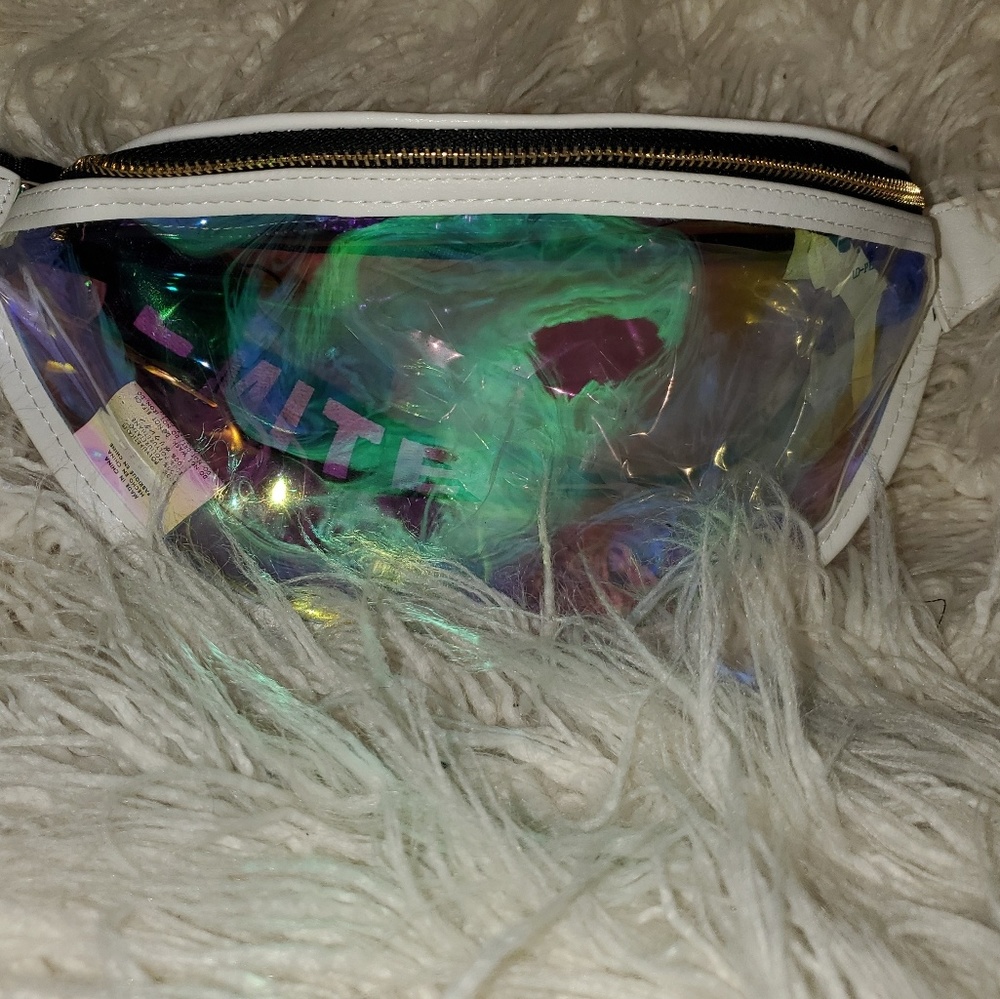 Clear Iridescence fanny/belt bags